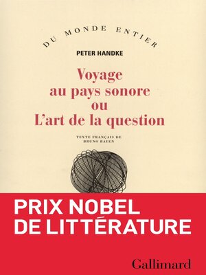 cover image of Voyage au pays sonore ou L'art de la question